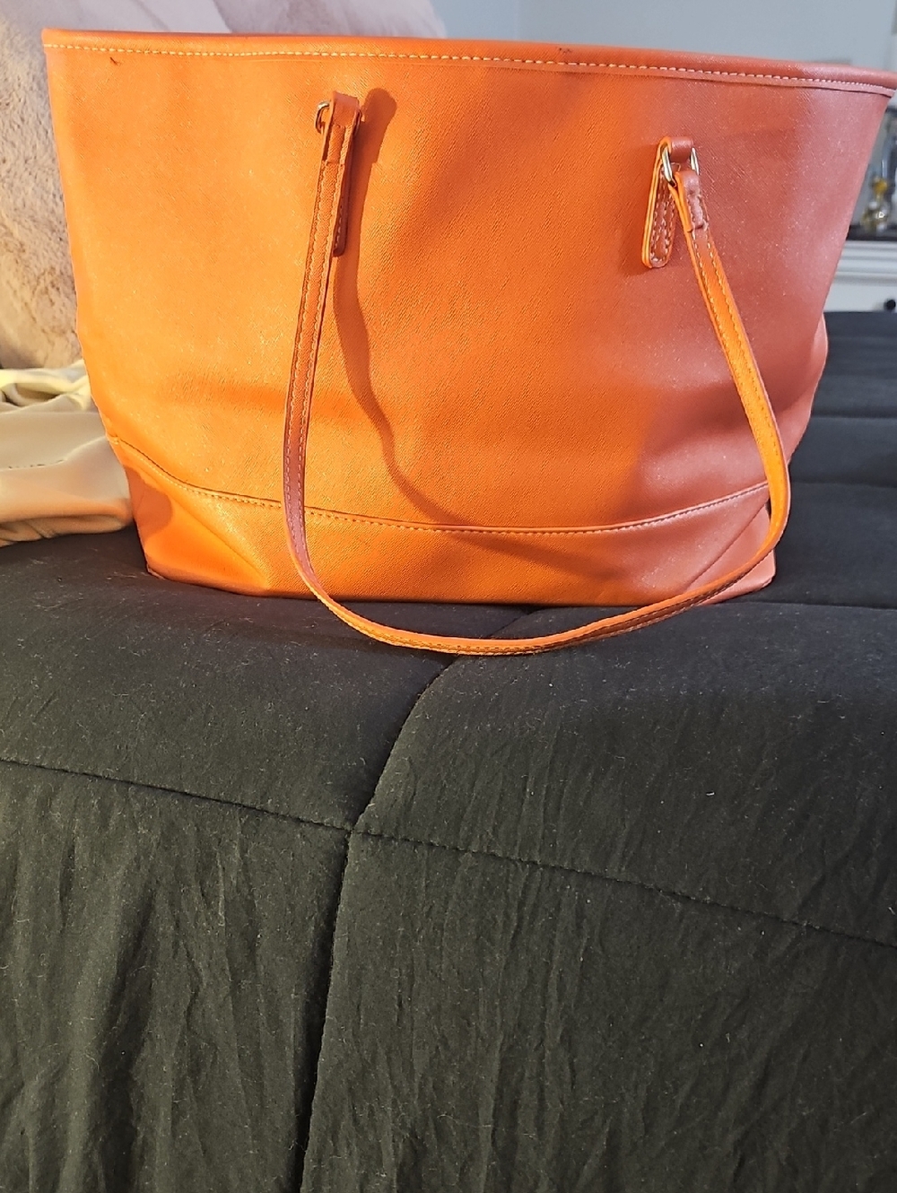 Coral Tote Bag - Women's Everyday Shoulder Bag